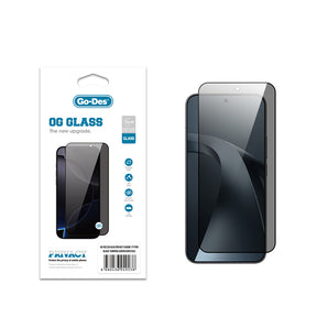 Xiaomi 17T Pro Go Des OG Glass Privacy Antistatik Temperli Cam Ekran Koruyucu