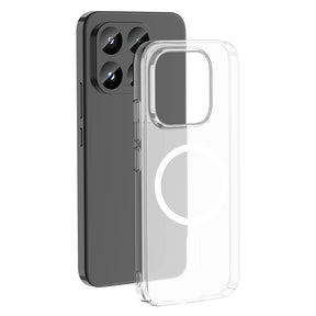 Xiaomi 17T Pro Kamera Korumalı M-Safe Şarj Özellikli Şeffaf Zore London Sert PC Kapak