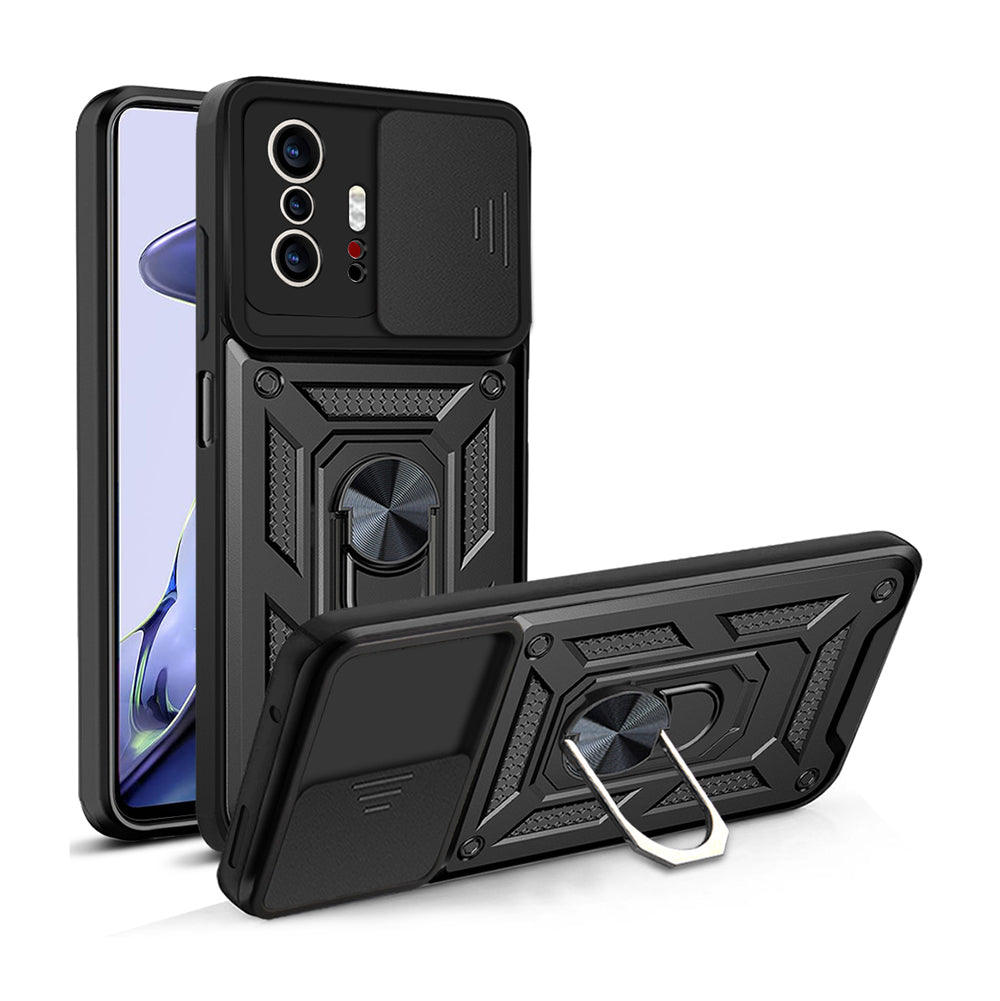 Xiaomi Mi 11T 5G Kılıf Magnetik Standlı Kamera Korumalı Zore Sürgülü Vega Kapak