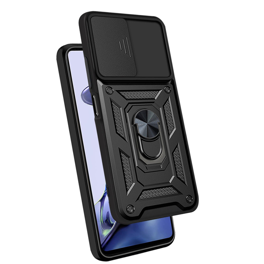 Xiaomi Mi 11T 5G Kılıf Magnetik Standlı Kamera Korumalı Zore Sürgülü Vega Kapak