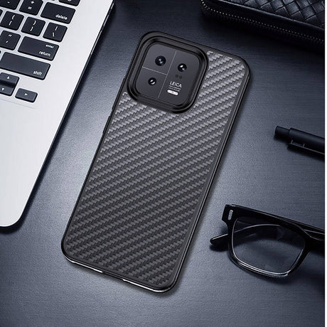 Xiaomi Mi 13 Kılıf Aramid Karbon Fiber M-safe Özellikli Wlons Radison Kapak