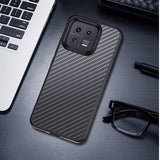 Xiaomi Mi 13 Pro Kılıf Aramid Karbon Fiber M-safe Özellikli Wlons Radison Kapak