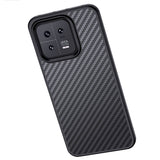 Xiaomi Mi 13 Pro Kılıf Aramid Karbon Fiber M-safe Özellikli Wlons Radison Kapak