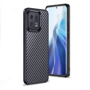 Xiaomi Mi 13 Pro Kılıf Aramid Karbon Fiber M-safe Özellikli Wlons Radison Kapak