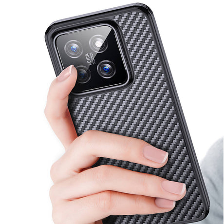Xiaomi Mi 14 Kılıf Aramid Karbon Fiber M-safe Özellikli Wlons Radison Kapak