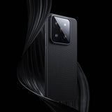 Xiaomi Mi 14 Kılıf M-safe Özellikli Karbon Fiber Benks Essential ArmorAir 600D Kevlar Kapak