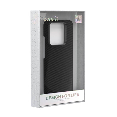 Xiaomi Mi 14 Kılıf M-safe Şarj Özellikli 600D Kevlar Zore Krek Karbon Kapak