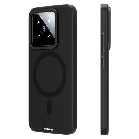 Xiaomi Mi 14 Kılıf M-safe Şarj Özellikli Youngkit Hidden Sand Serisi Kapak
