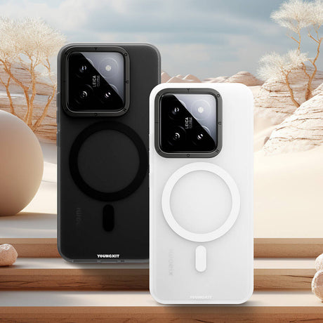 Xiaomi Mi 14 Kılıf M-safe Şarj Özellikli Youngkit Hidden Sand Serisi Kapak