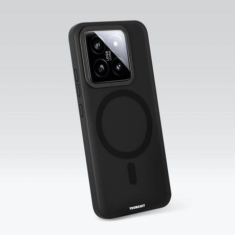 Xiaomi Mi 14 Kılıf M-safe Şarj Özellikli Youngkit Hidden Sand Serisi Kapak