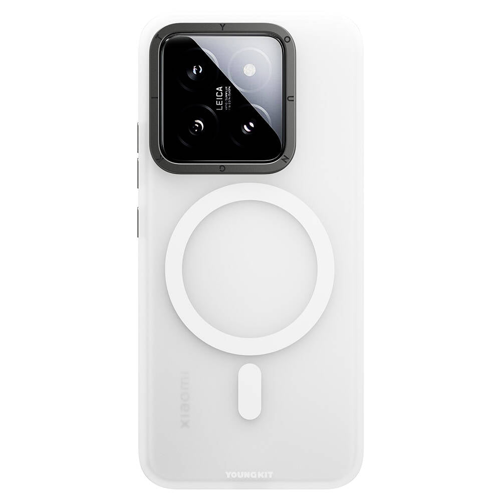 Xiaomi Mi 14 Kılıf M-safe Şarj Özellikli Youngkit Hidden Sand Serisi Kapak
