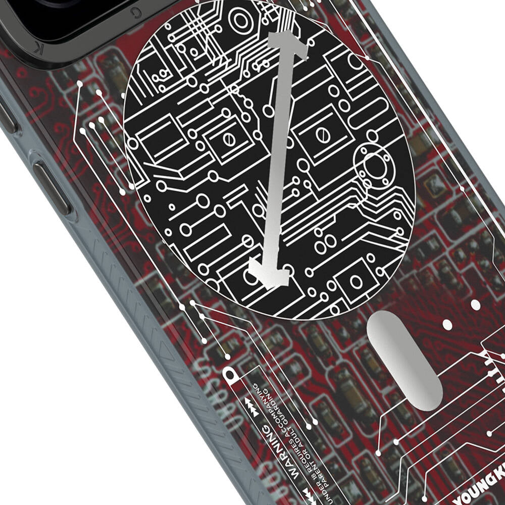 Xiaomi Mi 14 Kılıf M-safe Şarj Özellikli YoungKit Technology Serisi Kapak