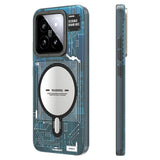 Xiaomi Mi 14 Kılıf M-safe Şarj Özellikli YoungKit Technology Serisi Kapak