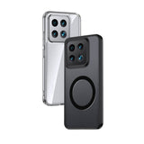Xiaomi Mi 14 Kılıf Sert PC Arka Yüzey Wireless Şarj Özellikli Zore Flet M-safe Kapak