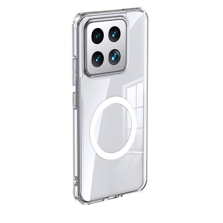 Xiaomi Mi 14 Kılıf Sert PC Arka Yüzey Wireless Şarj Özellikli Zore Flet M-safe Kapak