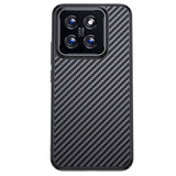 Xiaomi Mi 14 Pro Kılıf Aramid Karbon Fiber M-safe Özellikli Wlons Radison Kapak