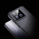 Xiaomi Mi 14 Pro Kılıf Aramid Karbon Fiber M-safe Özellikli Wlons Radison Kapak