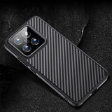 Xiaomi Mi 14 Pro Kılıf Aramid Karbon Fiber M-safe Özellikli Wlons Radison Kapak