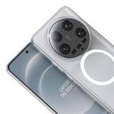 Xiaomi Mi 14 Ultra Kamera Korumalı M-Safe Şarj Özellikli Şeffaf Zore London Sert PC Kapak