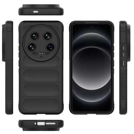 Xiaomi Mi 14 Ultra Kılıf Esnek TPU Oyuklu Arka Yüzey Tasarımlı Zore Etnik Silikon Kapak