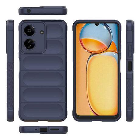 Xiaomi Poco C65 Kılıf Esnek TPU Oyuklu Arka Yüzey Tasarımlı Zore Etnik Silikon Kapak