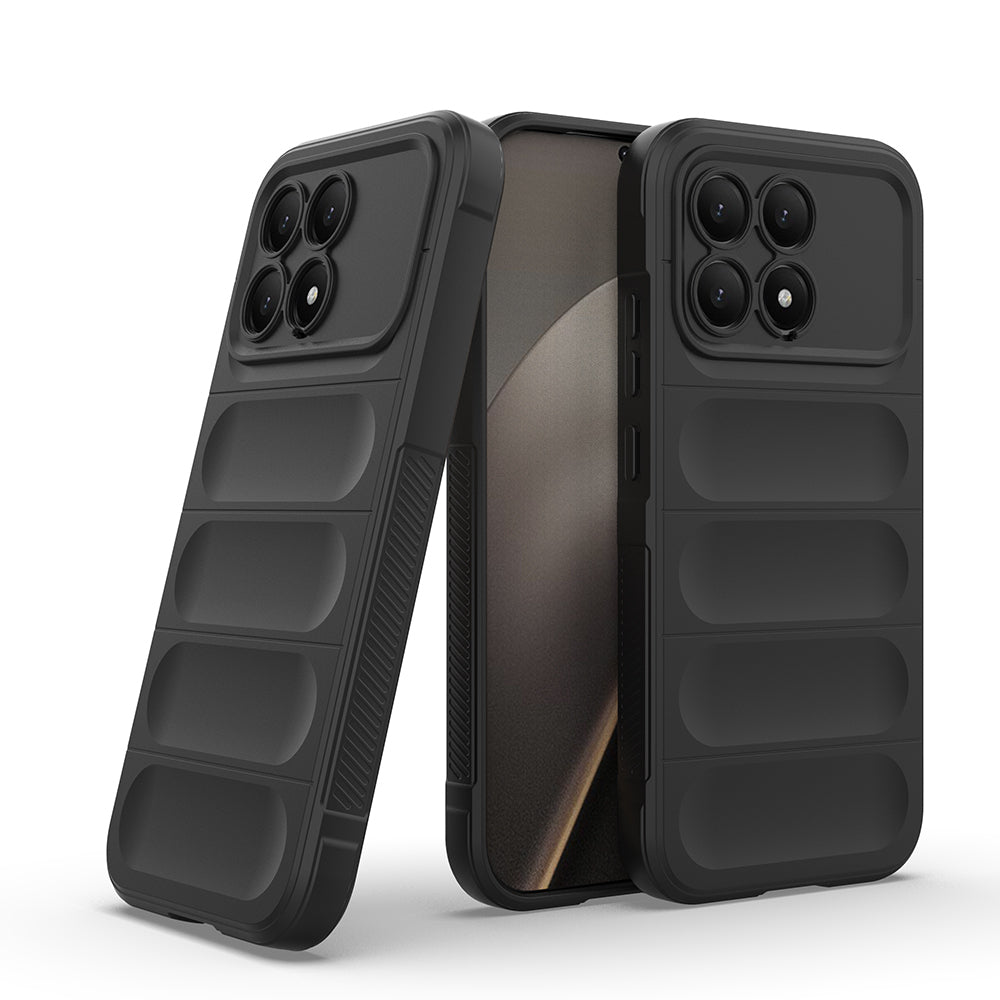 Xiaomi Poco F8 Pro Kılıf Esnek TPU Oyuklu Arka Yüzey Tasarımlı Zore Etnik Silikon Kapak