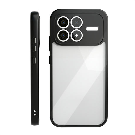 Xiaomi Poco F8 Pro Kılıf Kamera Korumalı Şeffaf Arka Yüzey Zore New Roll Kapak