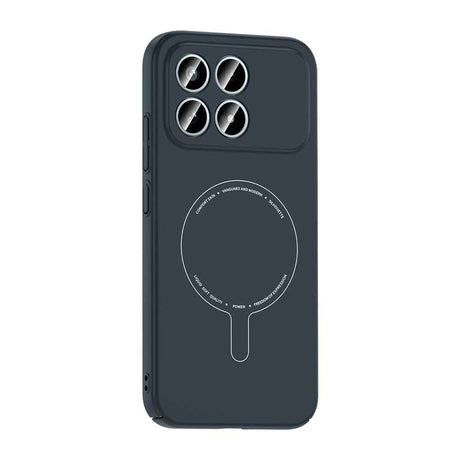 Xiaomi Poco F8 Pro Kılıf M-Safe Şarj Özellikli Kamera Korumalı Zore Elio Sert PC Kapak