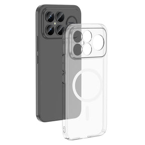 Xiaomi Poco F8 Ultra Kamera Korumalı M-Safe Şarj Özellikli Şeffaf Zore London Sert PC Kapak
