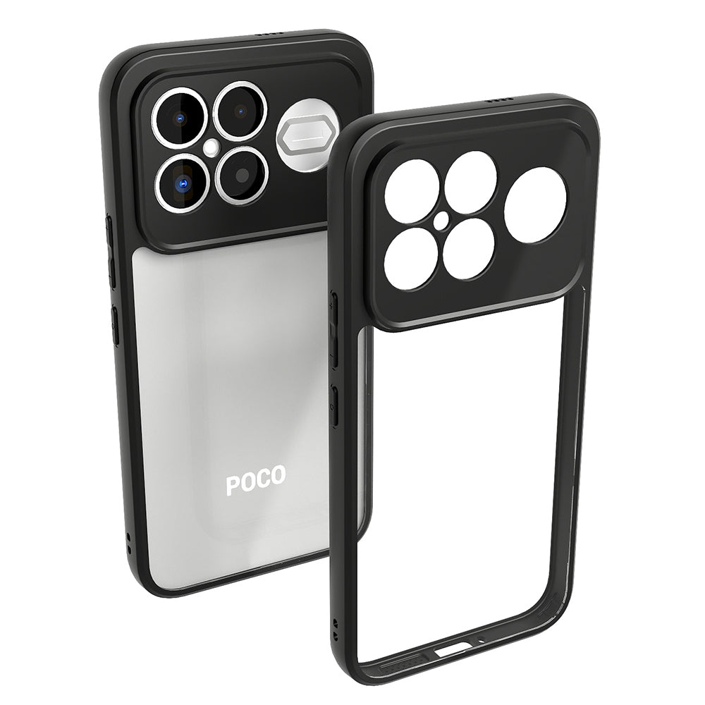 Xiaomi Poco F8 Ultra Kılıf Kamera Korumalı Şeffaf Arka Yüzey Zore New Roll Kapak