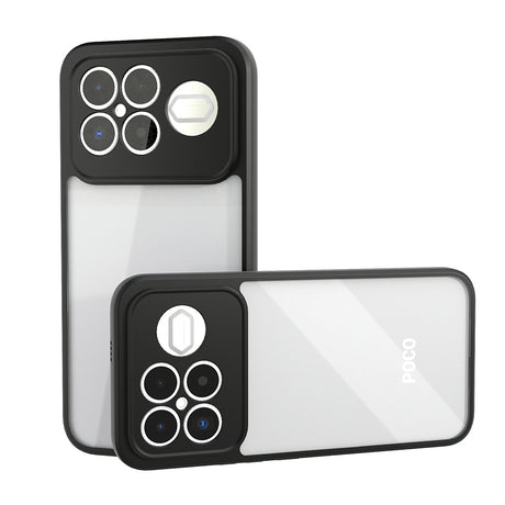 Xiaomi Poco F8 Ultra Kılıf Kamera Korumalı Şeffaf Arka Yüzey Zore New Roll Kapak
