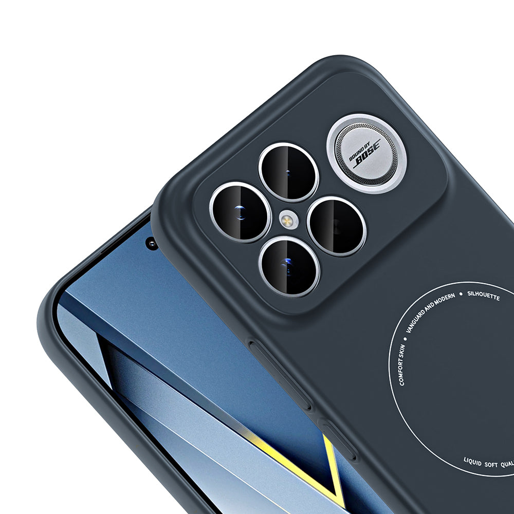 Xiaomi Poco F8 Ultra Kılıf M-Safe Şarj Özellikli Kamera Korumalı Zore Elio Sert PC Kapak
