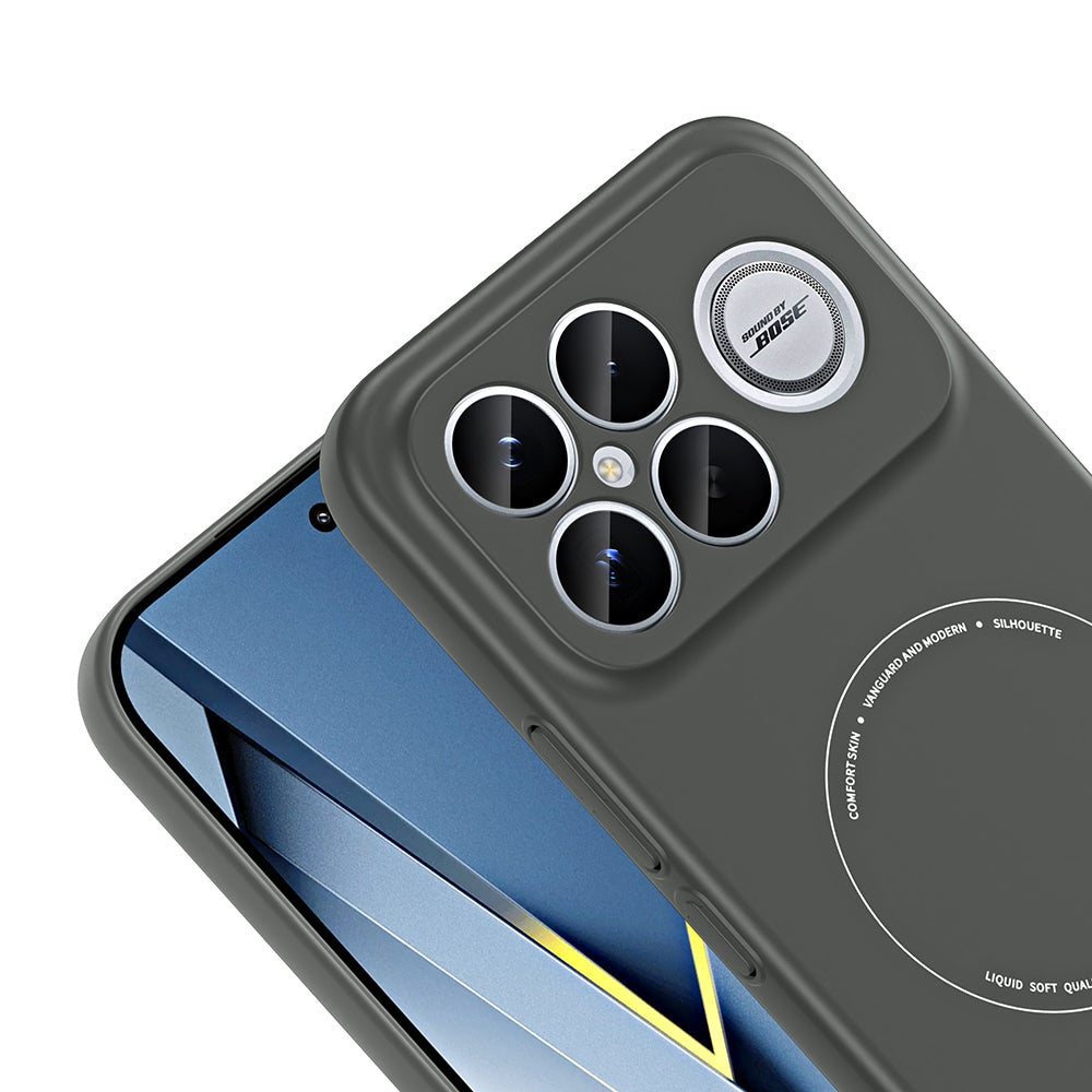 Xiaomi Poco F8 Ultra Kılıf M-Safe Şarj Özellikli Kamera Korumalı Zore Elio Sert PC Kapak