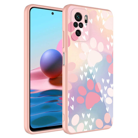 Xiaomi Poco M5S Kılıf Kamera Korumalı Desenli Sert Silikon Zore Epoksi Kapak