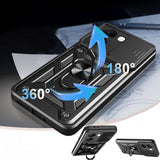 Xiaomi Poco X7 Pro Kılıf Magnetik Standlı Kamera Korumalı Zore Sürgülü Vega Kapak