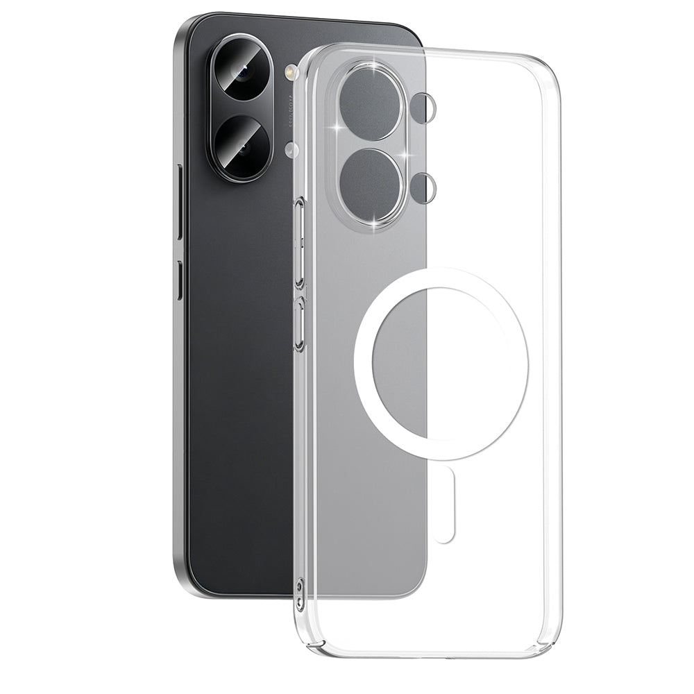 Xiaomi Poco X8 Pro Max Kamera Korumalı M-Safe Şarj Özellikli Şeffaf Zore London Sert PC Kapak