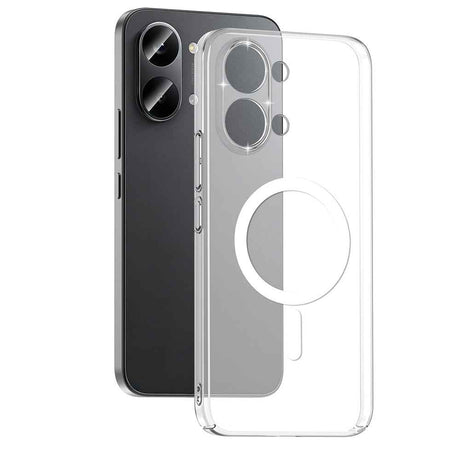 Xiaomi Poco X8 Pro Max Kamera Korumalı M-Safe Şarj Özellikli Şeffaf Zore London Sert PC Kapak