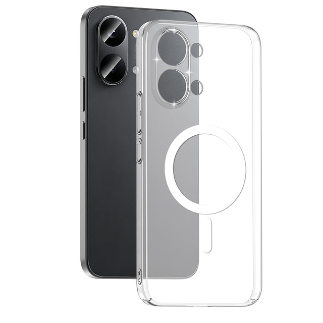 Xiaomi Poco X8 Pro Max Kamera Korumalı M-Safe Şarj Özellikli Şeffaf Zore London Sert PC Kapak