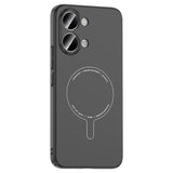 Xiaomi Poco X8 Pro Max Kılıf M-Safe Şarj Özellikli Kamera Korumalı Zore Elio Sert PC Kapak