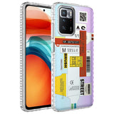 Xiaomi Redmi 10 Kılıf Airbag Kenarlı Renkli Desenli Silikon Zore Elegans Kapak