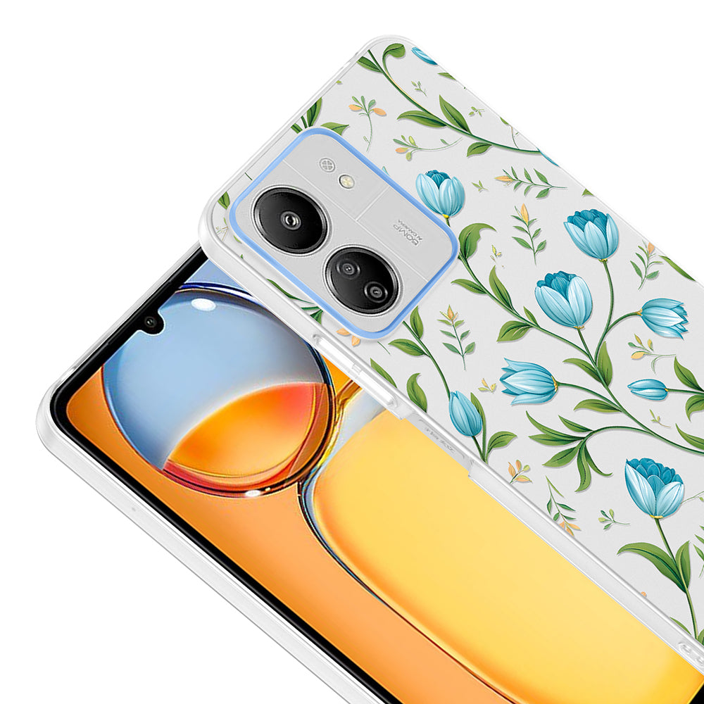 Xiaomi Redmi 13C Kılıf Kamera Korumalı Desenli Zore Klip Kapak