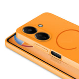 Xiaomi Redmi 13C Kılıf M-safe Şarj Özellikli Zore Meta Kapak