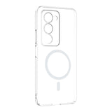 Xiaomi Redmi 15 Kamera Korumalı M-Safe Şarj Özellikli Şeffaf Zore London Sert PC Kapak