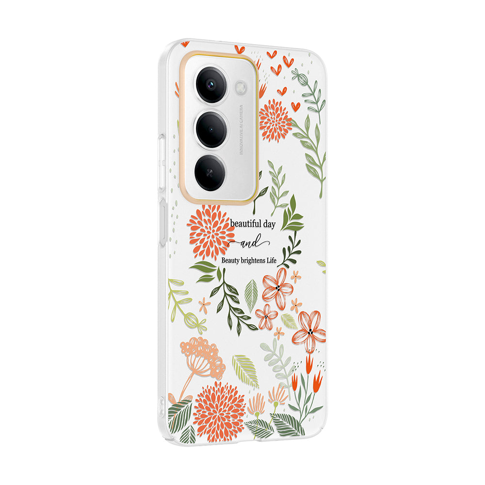 Xiaomi Redmi 15 Kılıf Kamera Korumalı Desenli Zore Klip Kapak