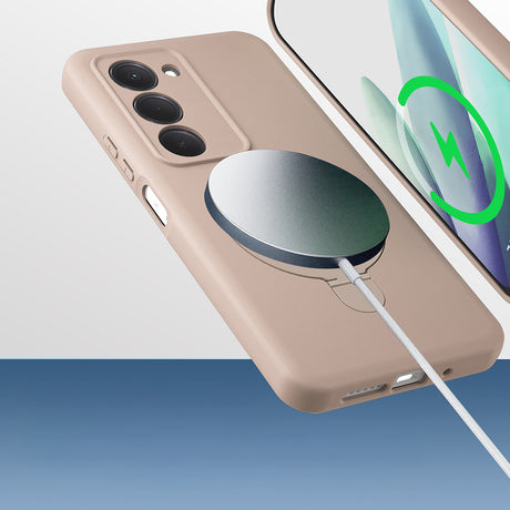 Xiaomi Redmi 15 Kılıf M-safe Şarj Özellikli Standlı Zore Samara Kapak