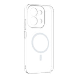 Xiaomi Redmi 15C Kamera Korumalı M-Safe Şarj Özellikli Şeffaf Zore London Sert PC Kapak