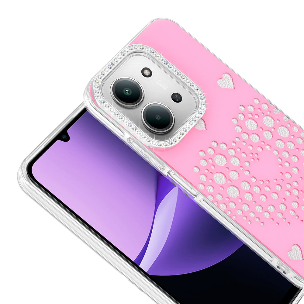 Xiaomi Redmi 15C Kılıf Damla Taşlı Zore Rivas Sert PC Kapak