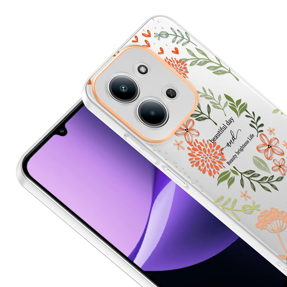 Xiaomi Redmi 15C Kılıf Kamera Korumalı Desenli Zore Klip Kapak