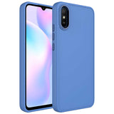 Xiaomi Redmi 9A Kılıf Metal Çerçeve ve Buton Tasarımlı Silikon Zore Luna Kapak