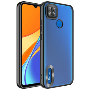Xiaomi Redmi 9C Kılıf Kamera Korumalı Logo Gösteren Zore Omega Kapak